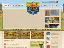 Tablet Screenshot of hankthecowdog.com